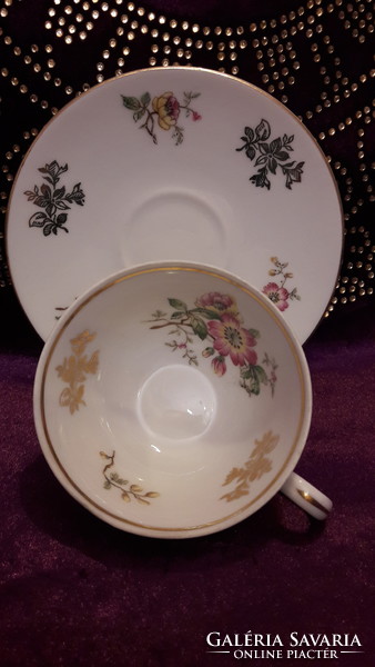 Porcelain coffee cup with plate (l2182)