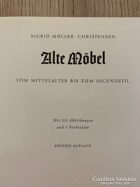 Alte Möbel (Régi bútorok)  1948