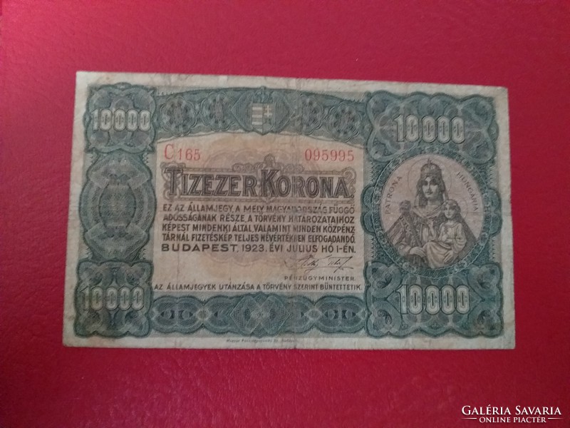 1923-as 10000 Korona VF-