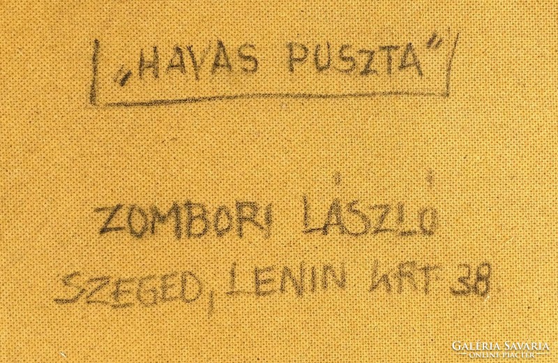 1H754 Zombori László : "Havas puszta" 1982
