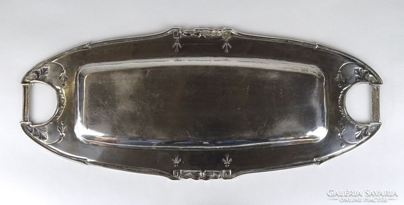 1G300 old 800 silver serving tray tray 445 g