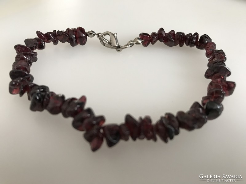 Garnet bracelet, 19 cm