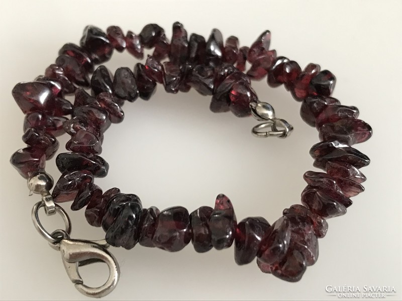 Garnet bracelet, 19 cm