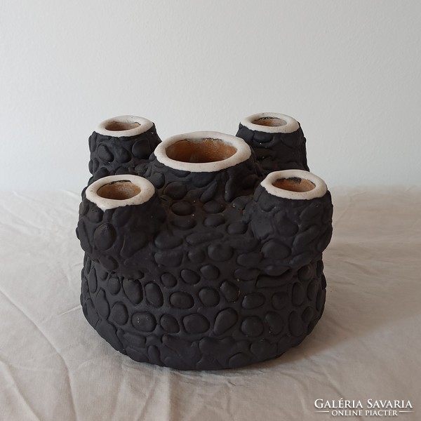 Király kerámia 5 lyukú vagy kémény váza/chimney vase