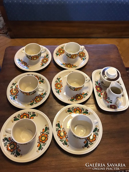 Winterlingkirczenlomitz bavaria German porcelain coffee set for 6 people.