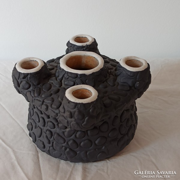 Király kerámia 5 lyukú vagy kémény váza/chimney vase