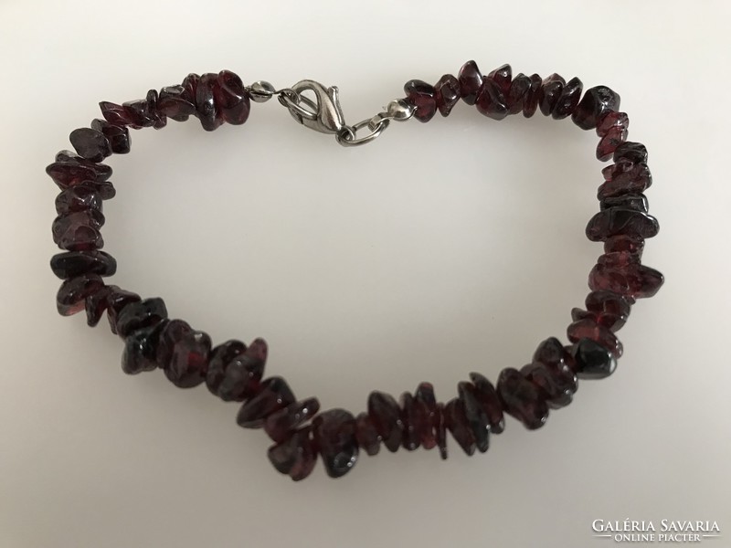 Garnet bracelet, 19 cm