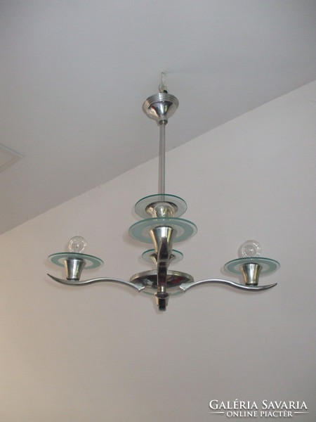 Glass chandelier, lamp
