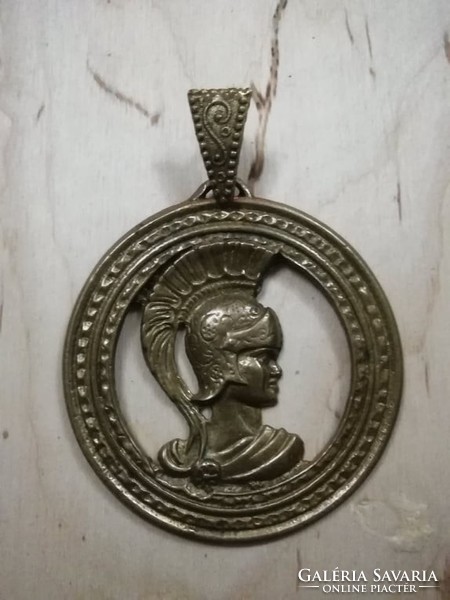 Beautiful unique bronze pendant for women / Roman / head