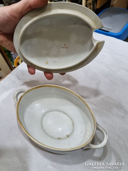 Old porcelain sauce bowl