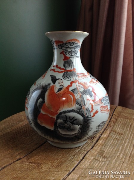 Old Chinese hand painted porcelain vase