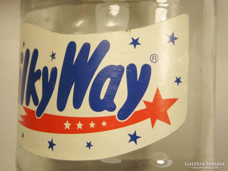 Retro papír címkés befőttes üveg - Milky Way - 1990-es évekből