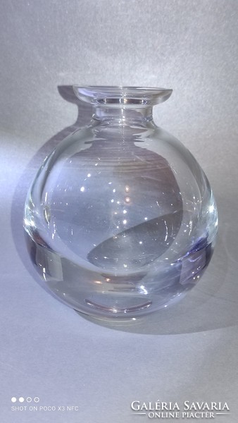 Art deco moser rudolf eschler culbuto glass decanter bottle 1930s czechoslovakia marked
