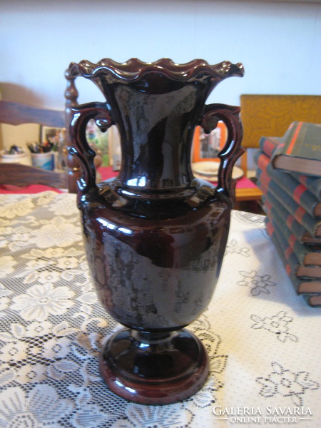 Mezőtúri, Léva, Art Nouveau vase, with very nice glaze, 31 cm