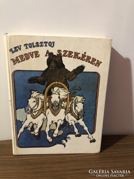 Bear on the chariot Tolsztoj book fairy tale animal tale storybook