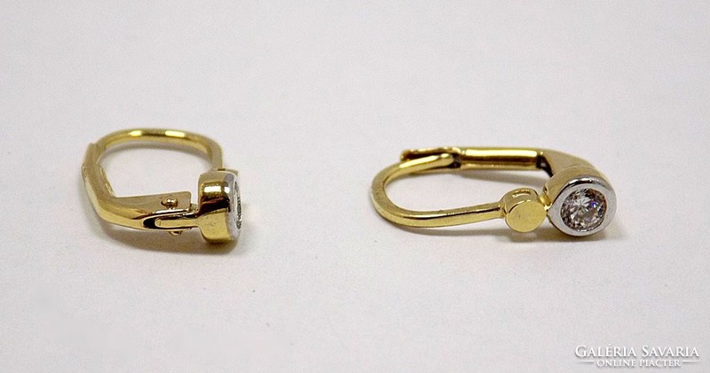 Stone gold earrings (zal-au86989)