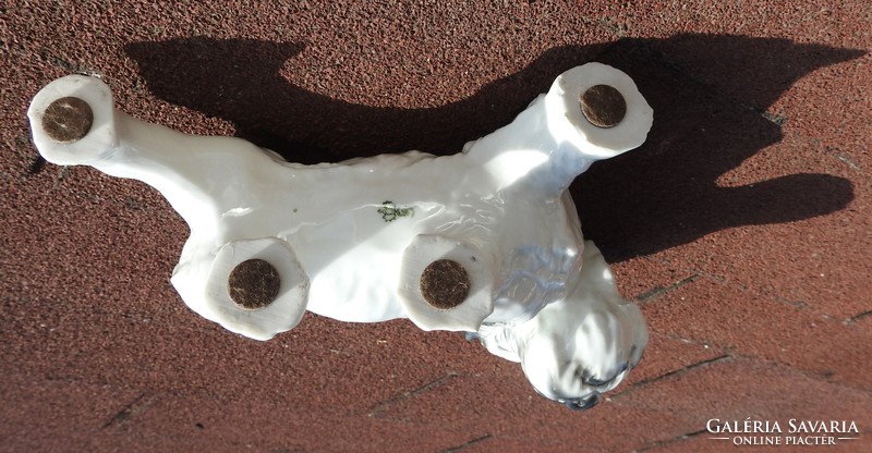 Large Sitzendorf spotted dog figure - a rare, collectible piece!