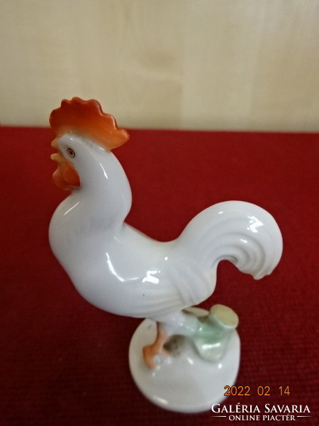 Herend porcelain figurine, hand-painted rooster. He has! Jókai.