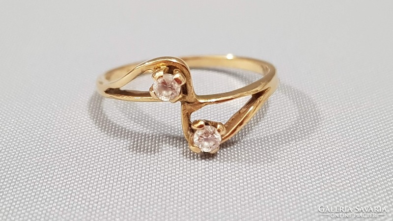 14 K arany női gyűrű 1,84 g