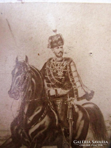 1868 Archduke Joseph King Camp Major Royal Commander-in-Chief Marked Equestrian Photo Photograph