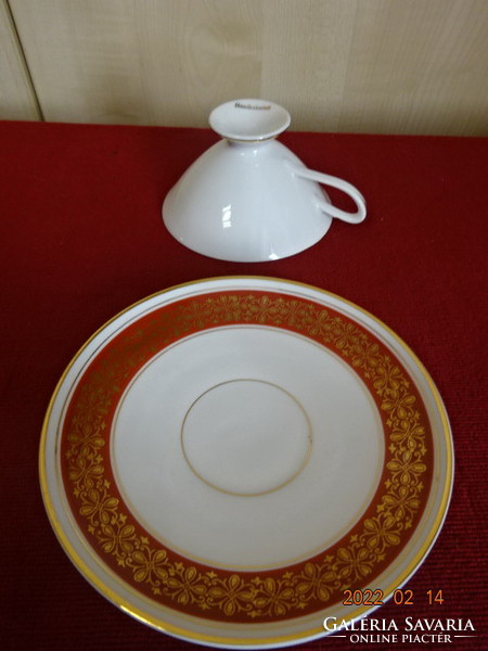 Goetz Austrian porcelain teacup + placemat. With the coat of arms of Tyrol. He has! Jókai.