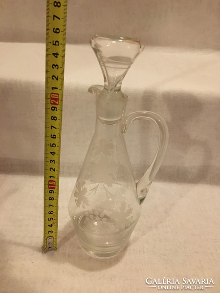 Blown glass, vinegar bottle