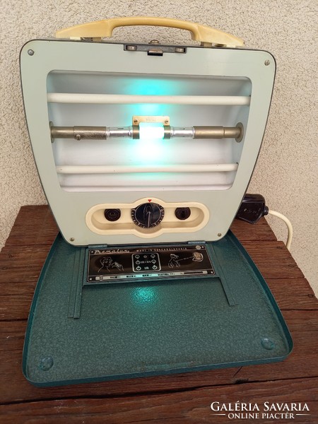 Retro csehszlovák Premalux hordozható kvarc / napozó lámpa_1960-as évek közepe