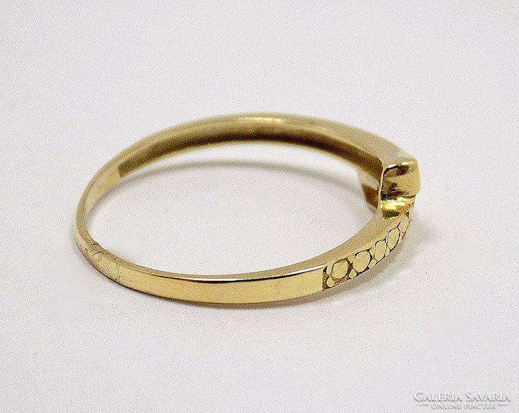 Engraved gold ring without stones (zal-au86153)