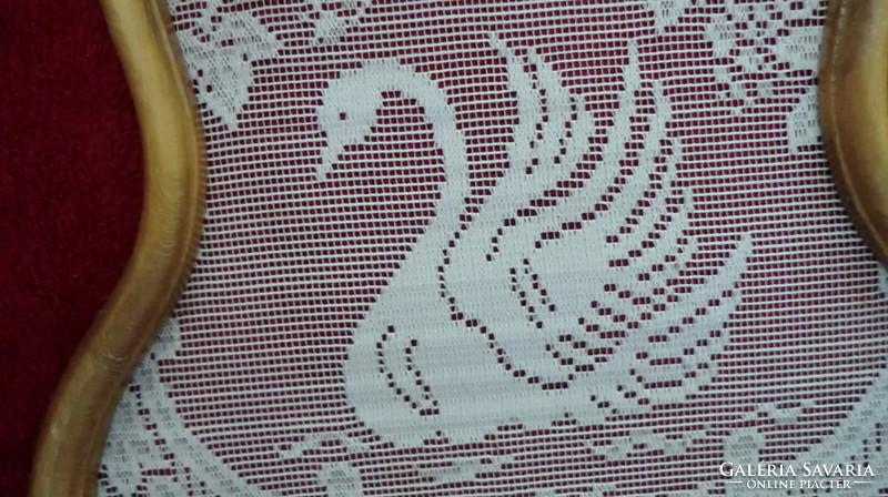 Swan in picture frame approx. 27X23 cm