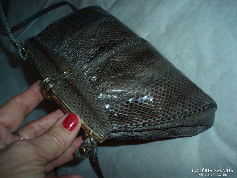 Vintage small snakeskin shoulder bag