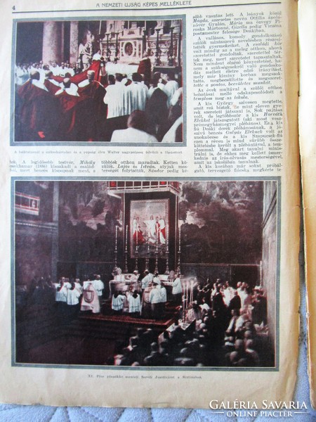 Justinian Serédi the cardinal prince primate Esztergom 1927 appendix 24 pages with many pictures national newspaper