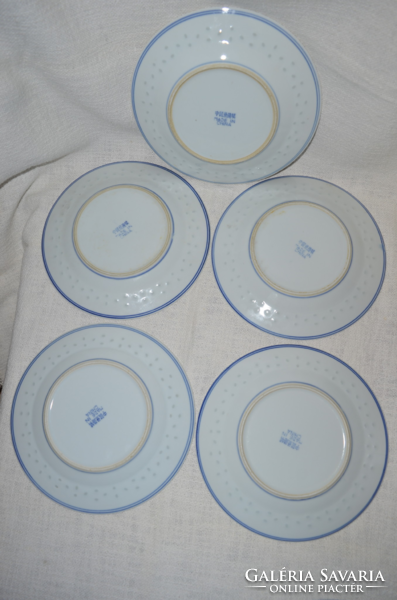 5 rice patterned flat plates ( dbz 0096 )