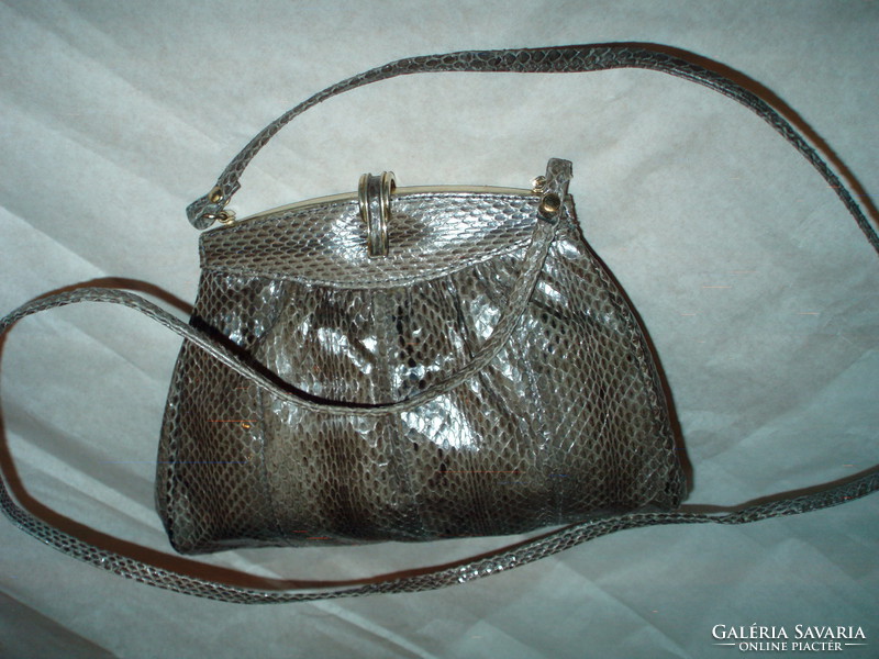 Vintage small snakeskin shoulder bag