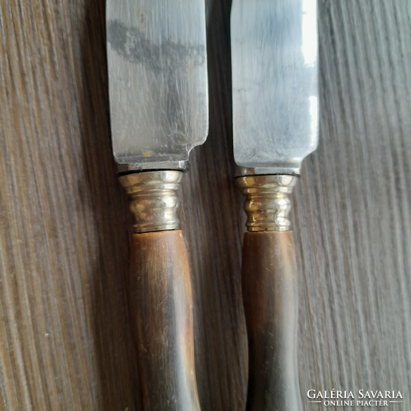 Two old lubricating knives