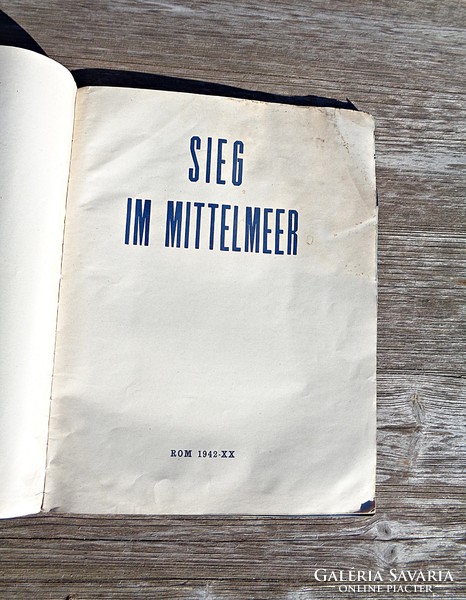 Sieg im Mittelmeer-Győzelem a Földközi-tengeren, 1942-es német nyelvű újság, sok képpel