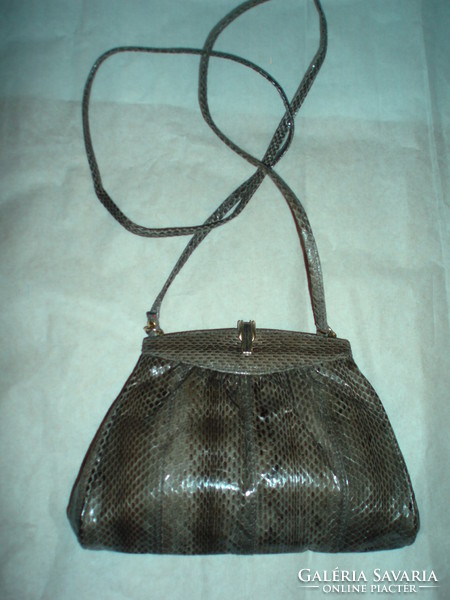 Vintage small snakeskin shoulder bag