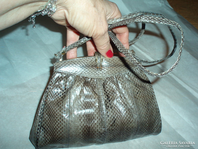 Vintage small snakeskin shoulder bag