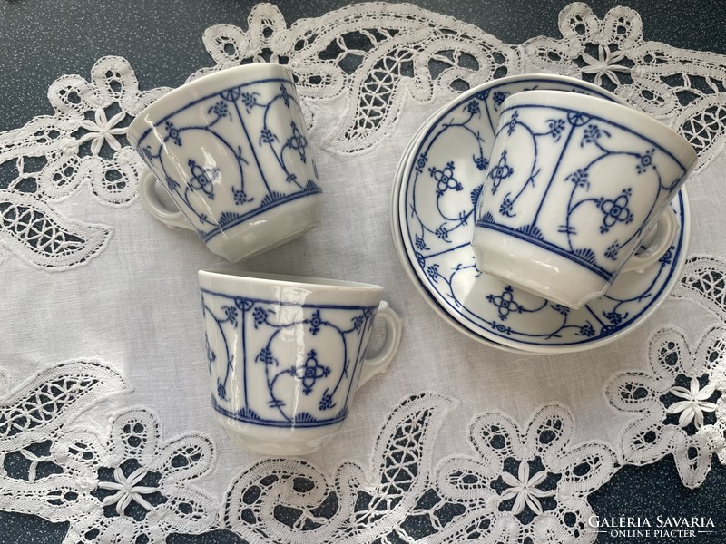 Jäger eisenberg porcelain straw flower patterned cups