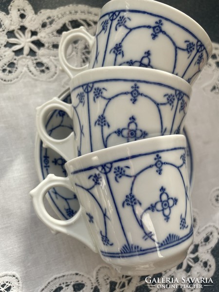 Jäger eisenberg porcelain straw flower patterned cups