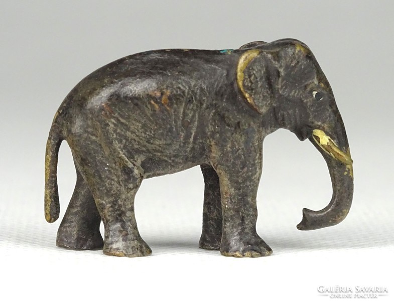 1H018 Antik picike bécsi bronz elefánt 2.5 cm