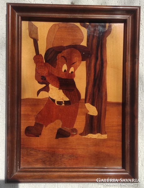 Lovely marquetry picture lovely decoration, children's room, collection