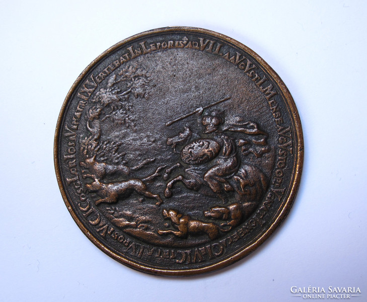 1685. Commemorative medal casting copy of the 
