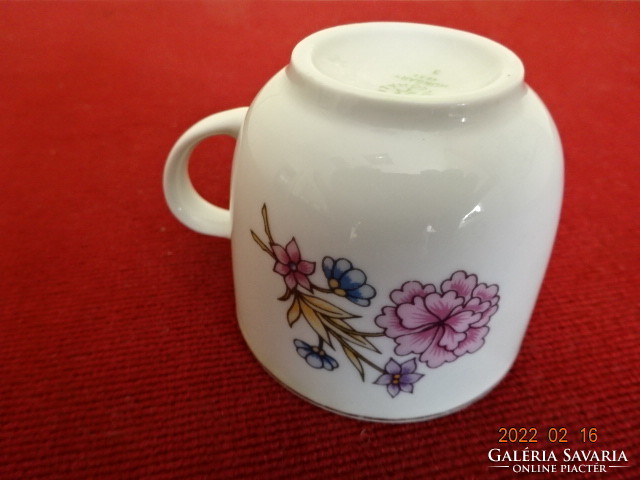 Raven house porcelain coffee cup with pink flowers. He has! Jókai.