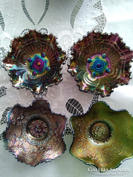 Fenton carnival collection from the usa. Iridescent glaze, stunning colors and patterns!