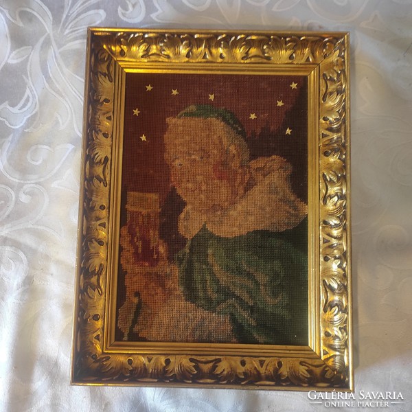 Beautiful antique gilded frame picture frame, mirror frame painting frame now tapestry woven picture