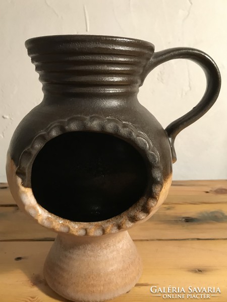 Large ceramic candle-holder holder vase-jug f-3