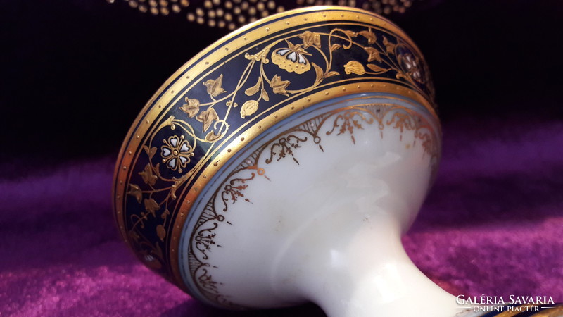 Antique exclusive porcelain base with cup plate (l2213)