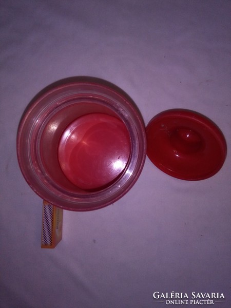 Retro plastic spice box with lid