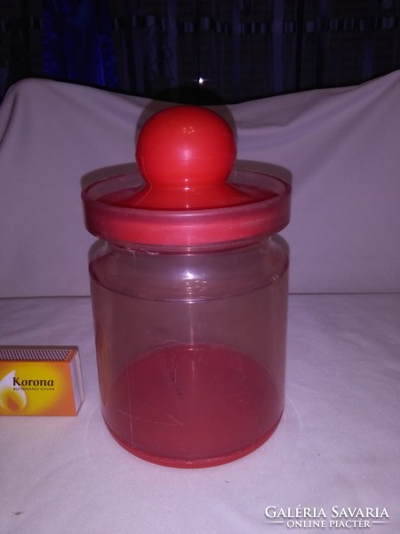 Retro plastic spice box with lid