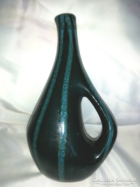 Tófej kerámia, modern váza